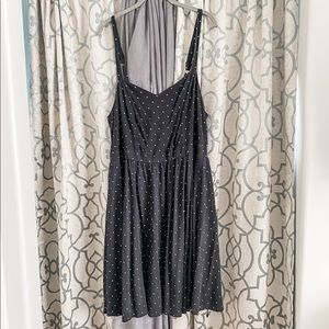 Adorable spaghetti strap polka dot dress!